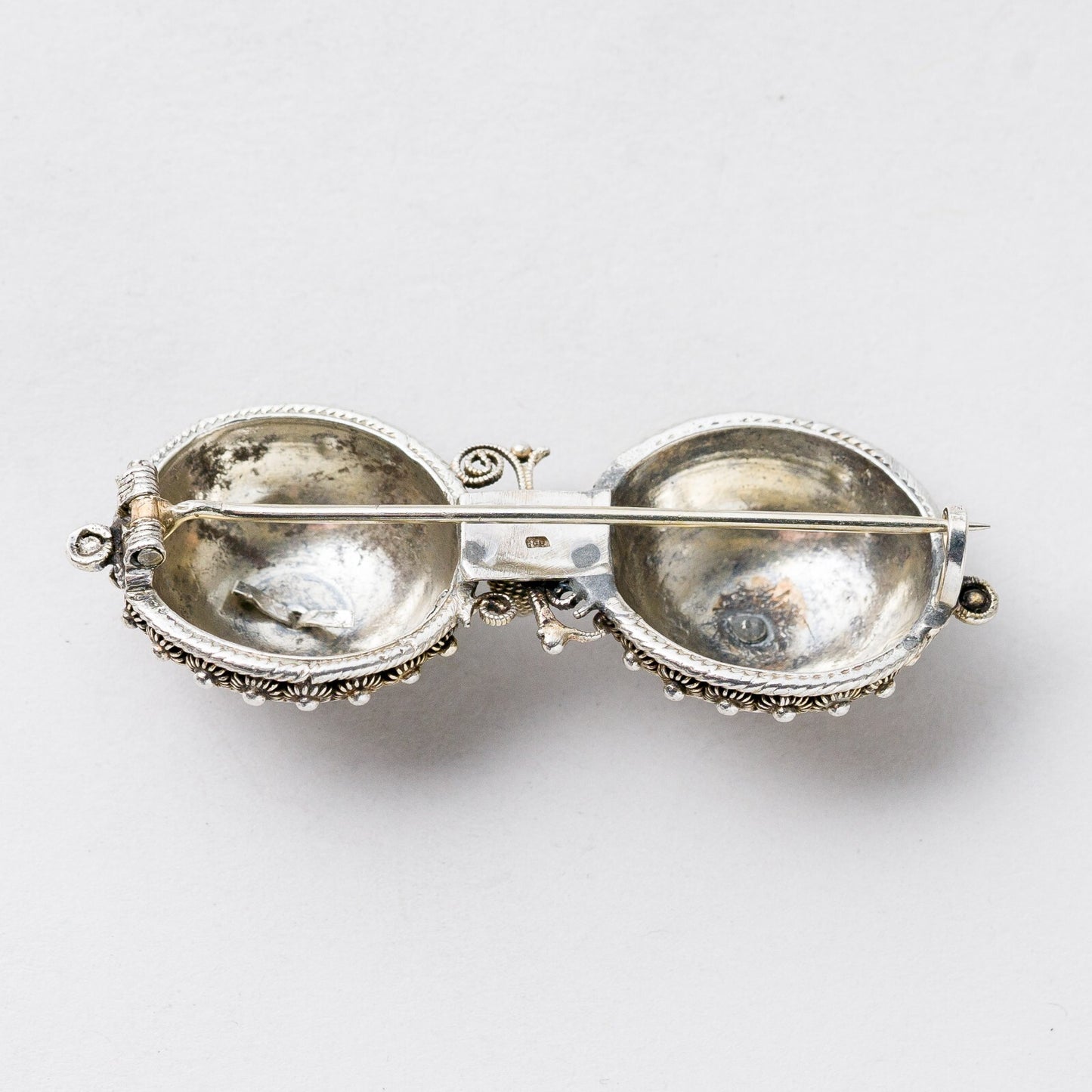 Brosche Silber filigran 5,4 cm 9,95 g3