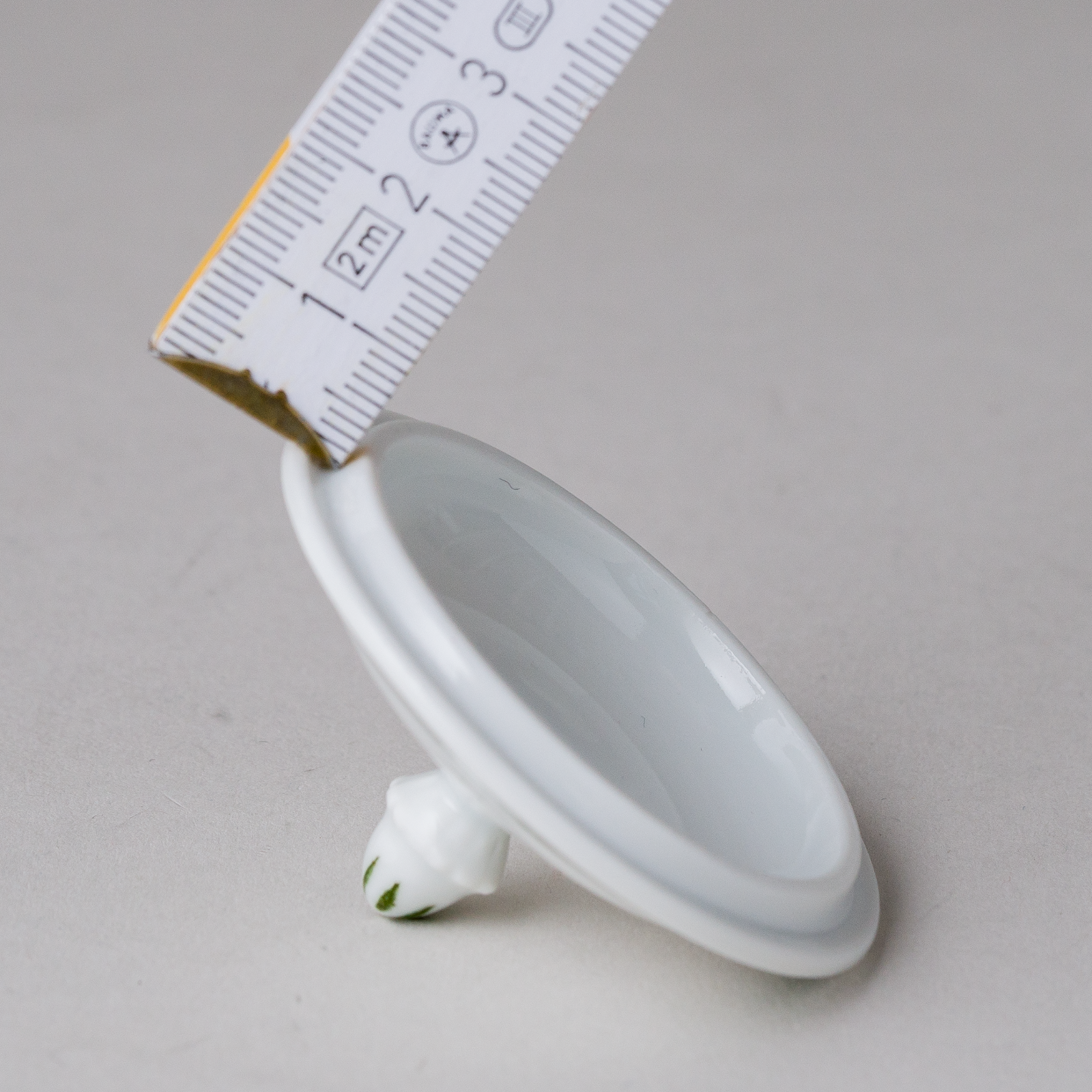 1 x Porzellan Deckel Weinlaub 5,5 cm6