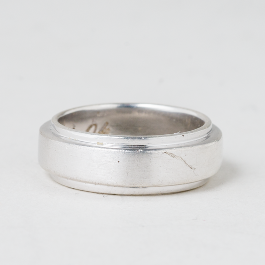 Ring Gravur innen 925er Silber 7,28 g Größe 52 (16,5 mm Ø)0