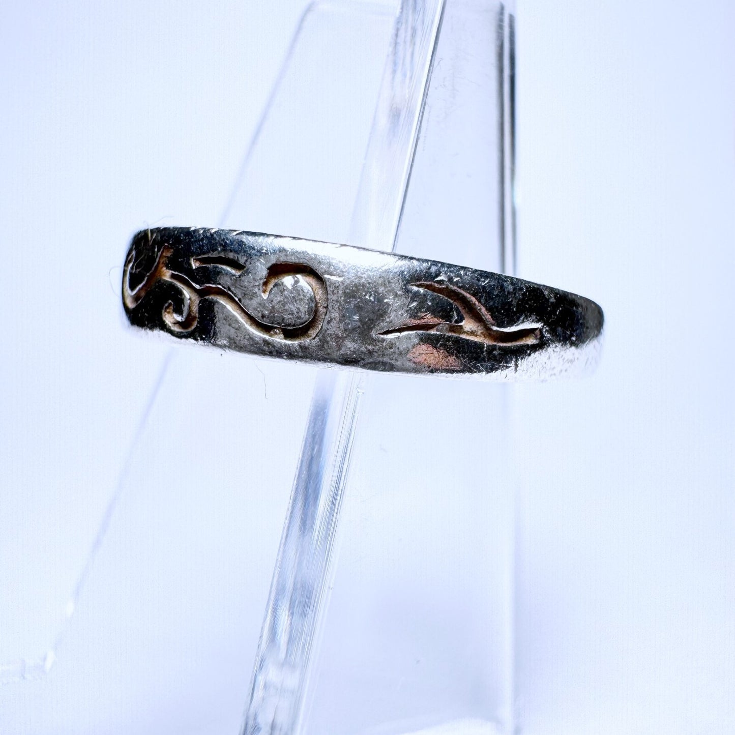 Ring 925er Silber Größe 53 mit orientalischem Muster 2,22g1