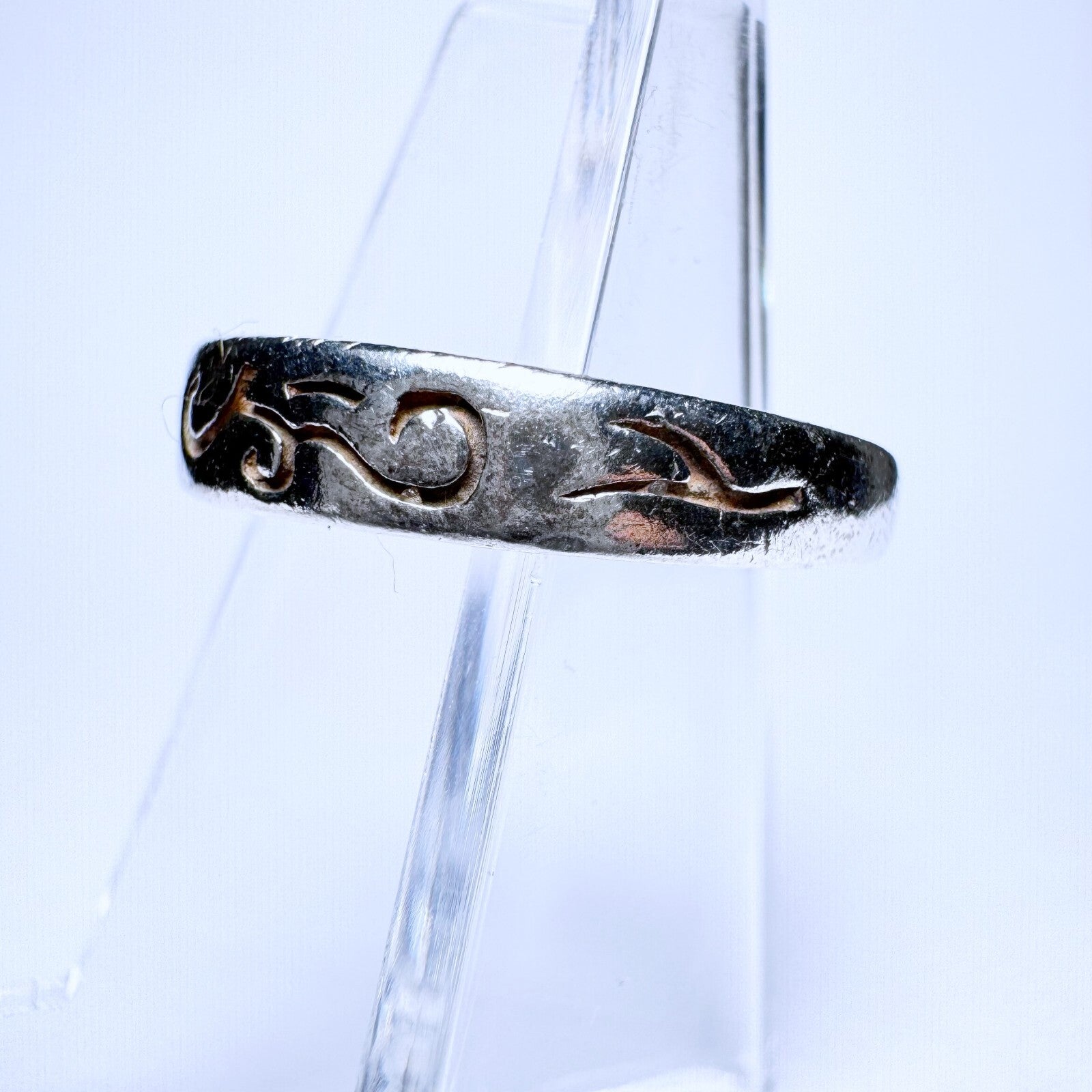 Ring 925er Silber Größe 53 mit orientalischem Muster 2,22g1
