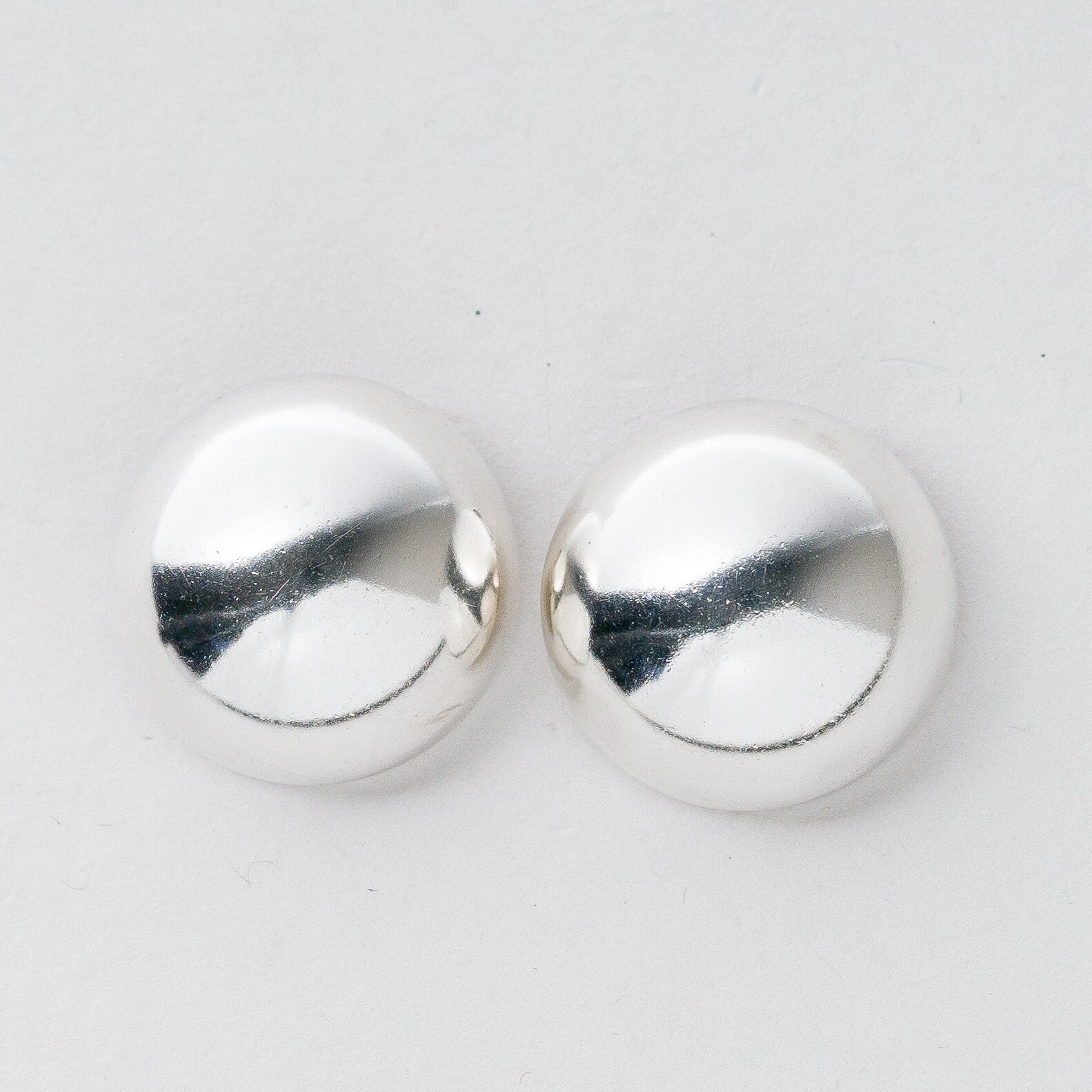 Silber Ohrringe Ohrclips 835 Halbkugel 6,51 g0