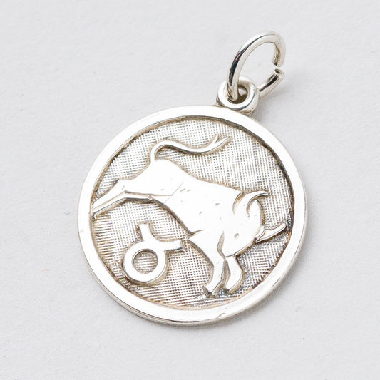 Anhänger 835 Silber Sternzeichen Stier 2,2 cm 1,68 g0
