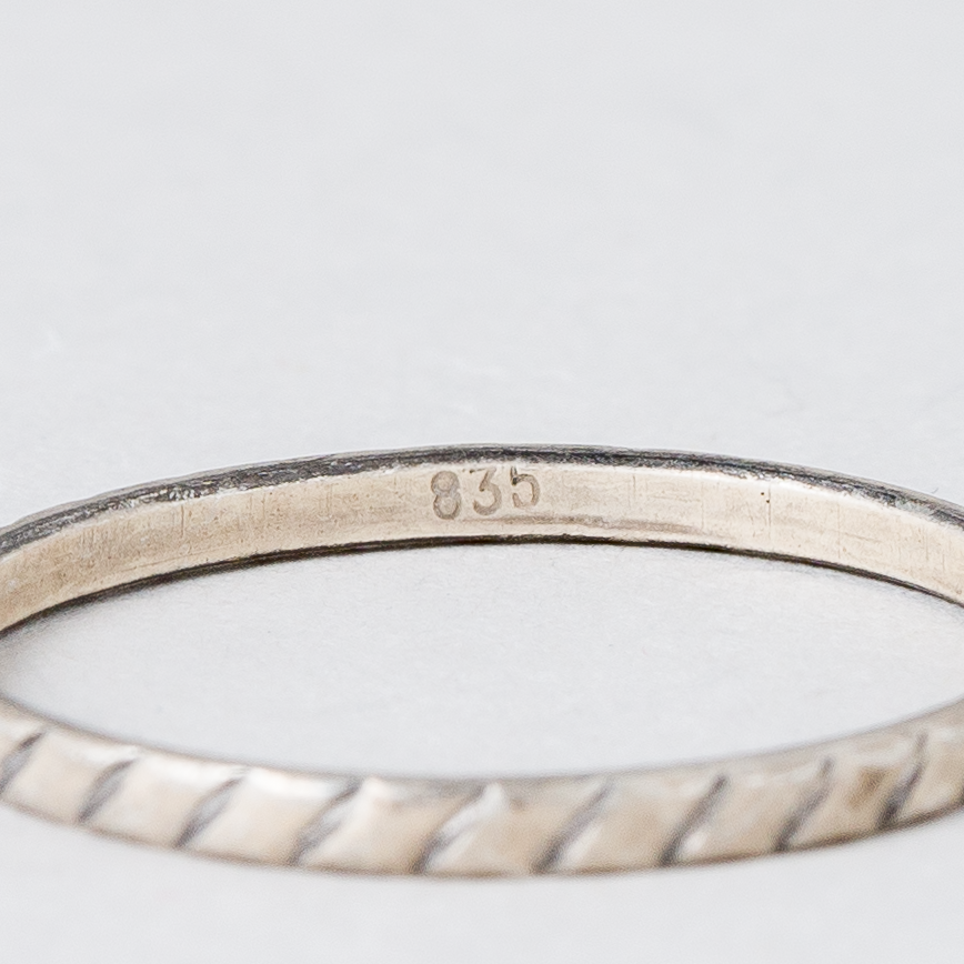 Ring 835er Silber 0,66 g Größe 54 (17,2 mm Ø)3