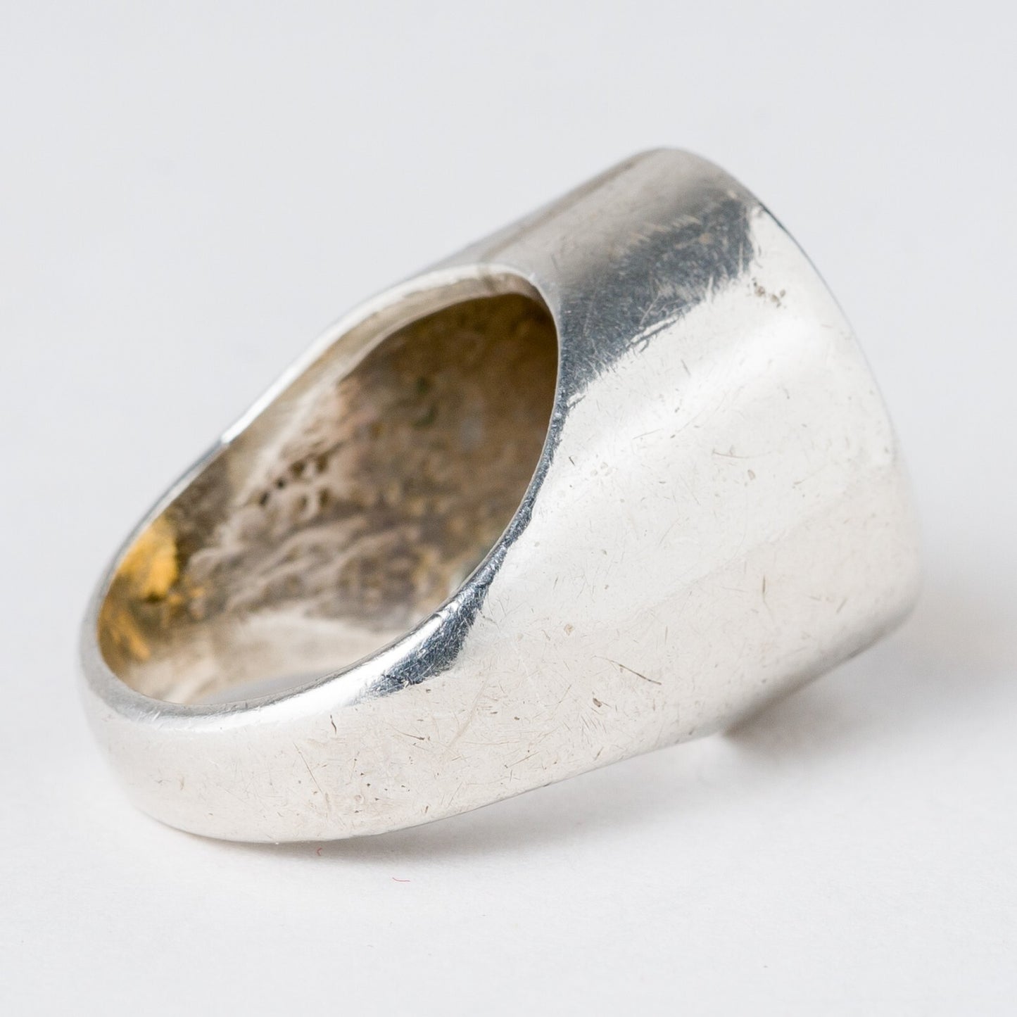 Silber Ring Oranger Stein Größe 47 (15,0 mm Ø) 9,32 g2