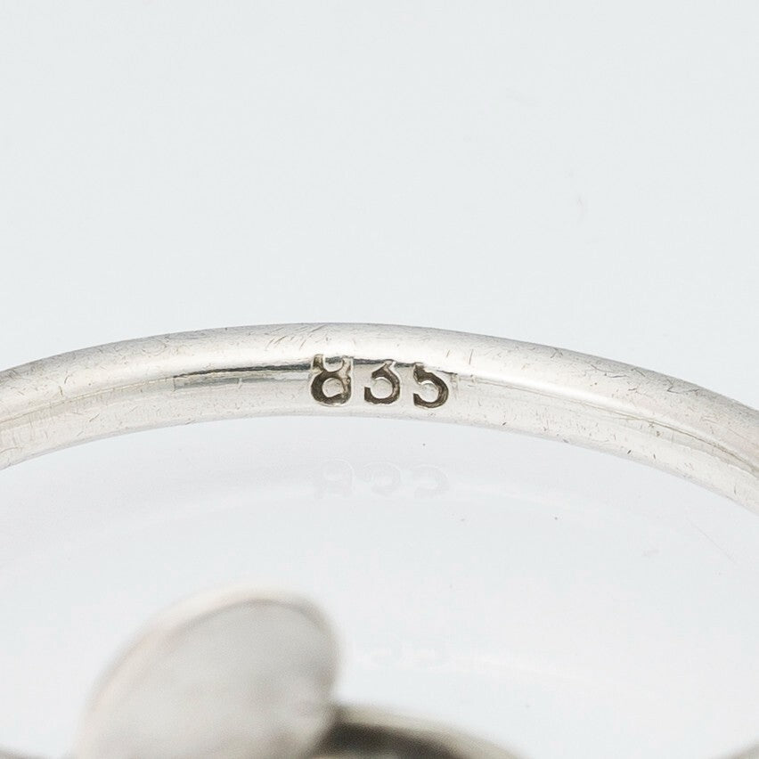 Silberring  835er Silber 1,33 g Größe 53 (16,8 mm Ø)3