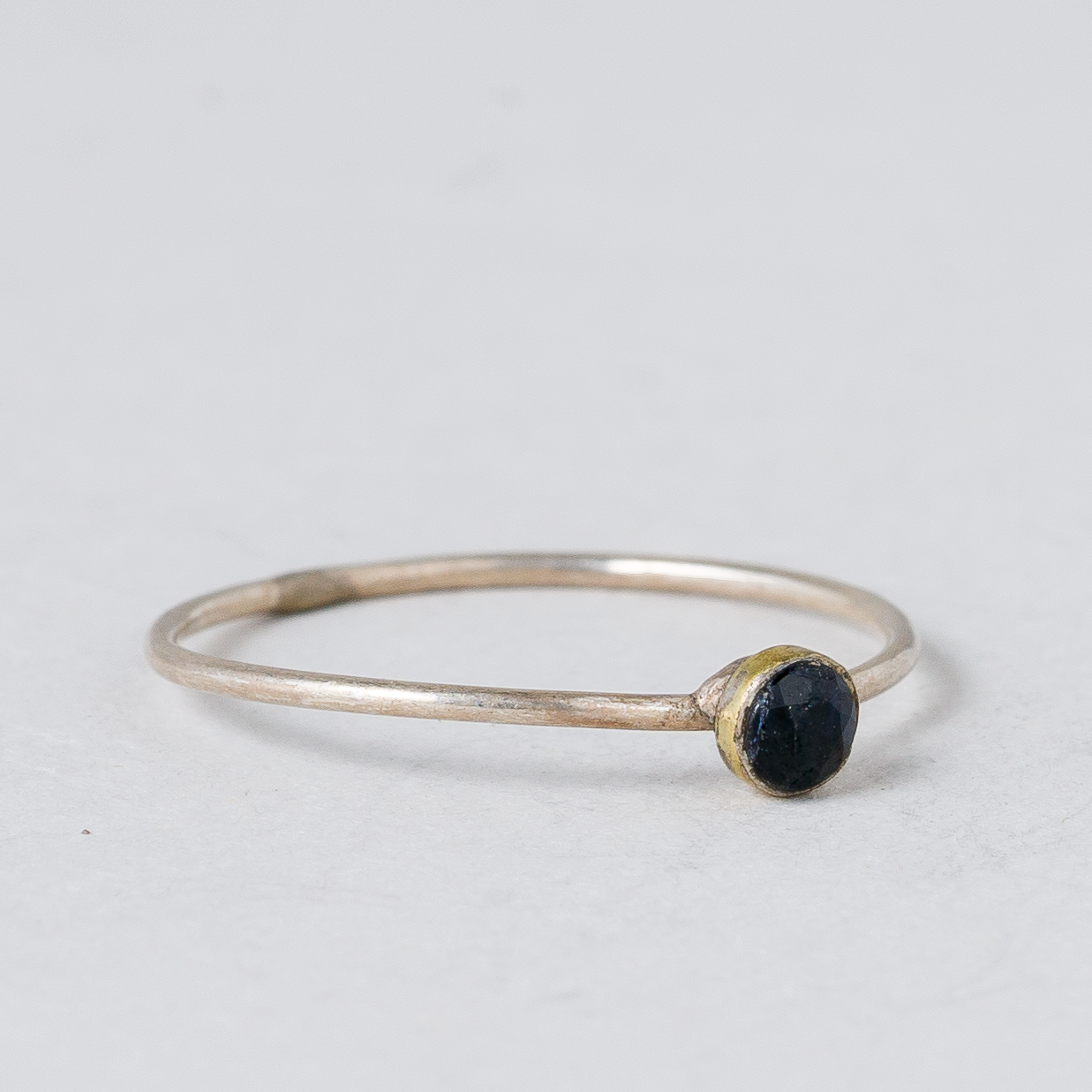 Ring Blauer Stein Silber 0,33 g Größe 48 (15,3 mm Ø)1