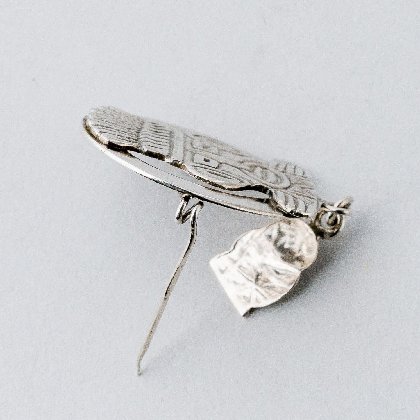 Silber Brosche Spange Kopf 7,72 g7