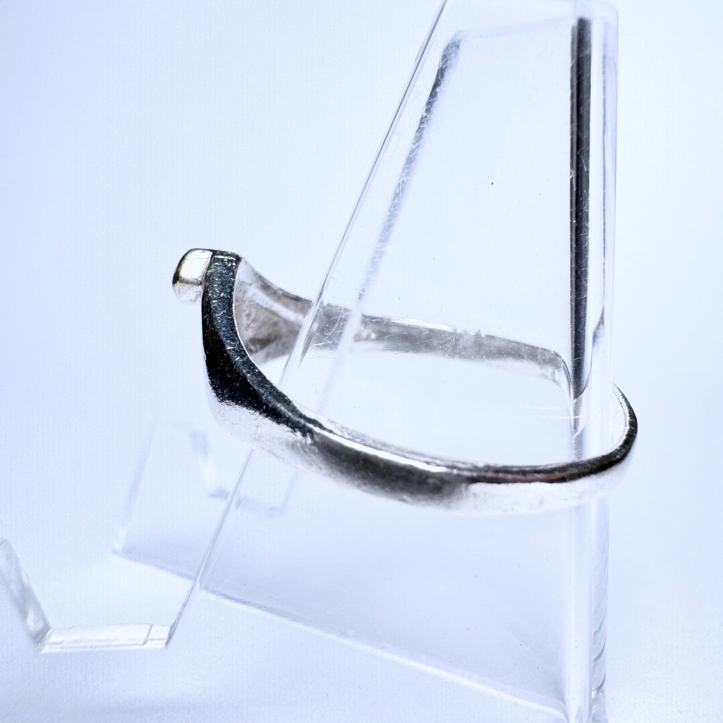 Ring 925er Silber Größe 61 mit schwarzem Besatz 2,43g2