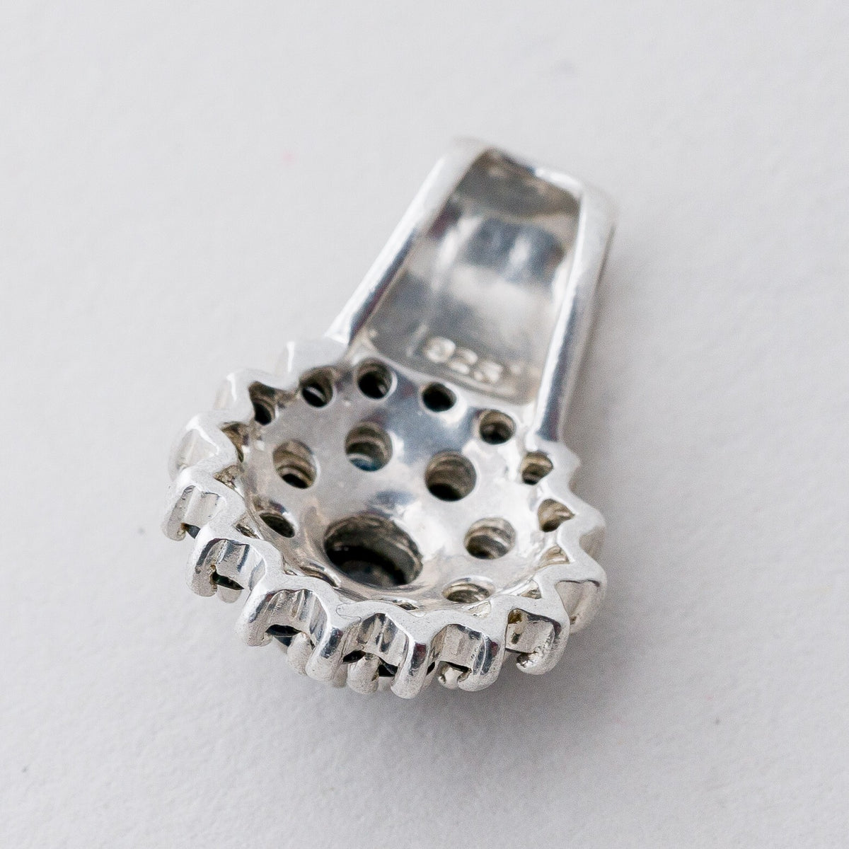 Anhänger Silber 925 Blaue Steine 2 cm 2,77 g4