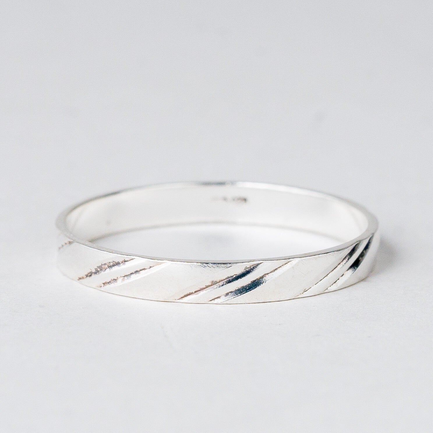 Silber Ring 925 Größe 66 (21,0 mm Ø) 1,58 g0