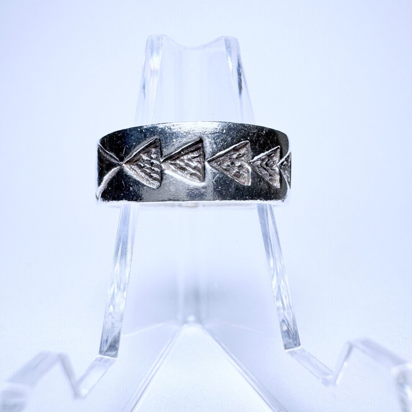 Ring 925er Silber Größe 58 Ethno Muster 5,19g0
