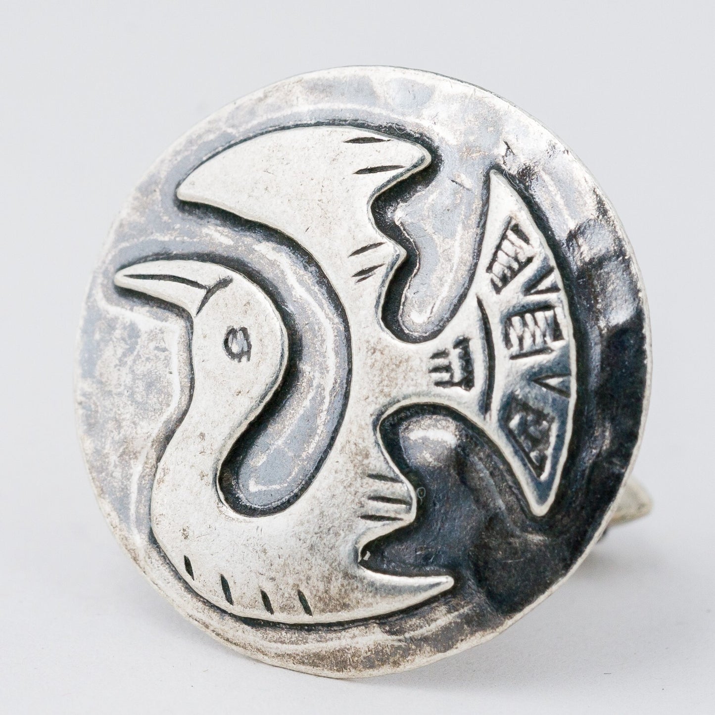 Silber Manschettenknöpfe 925 Vogel Peru 14,95 g2
