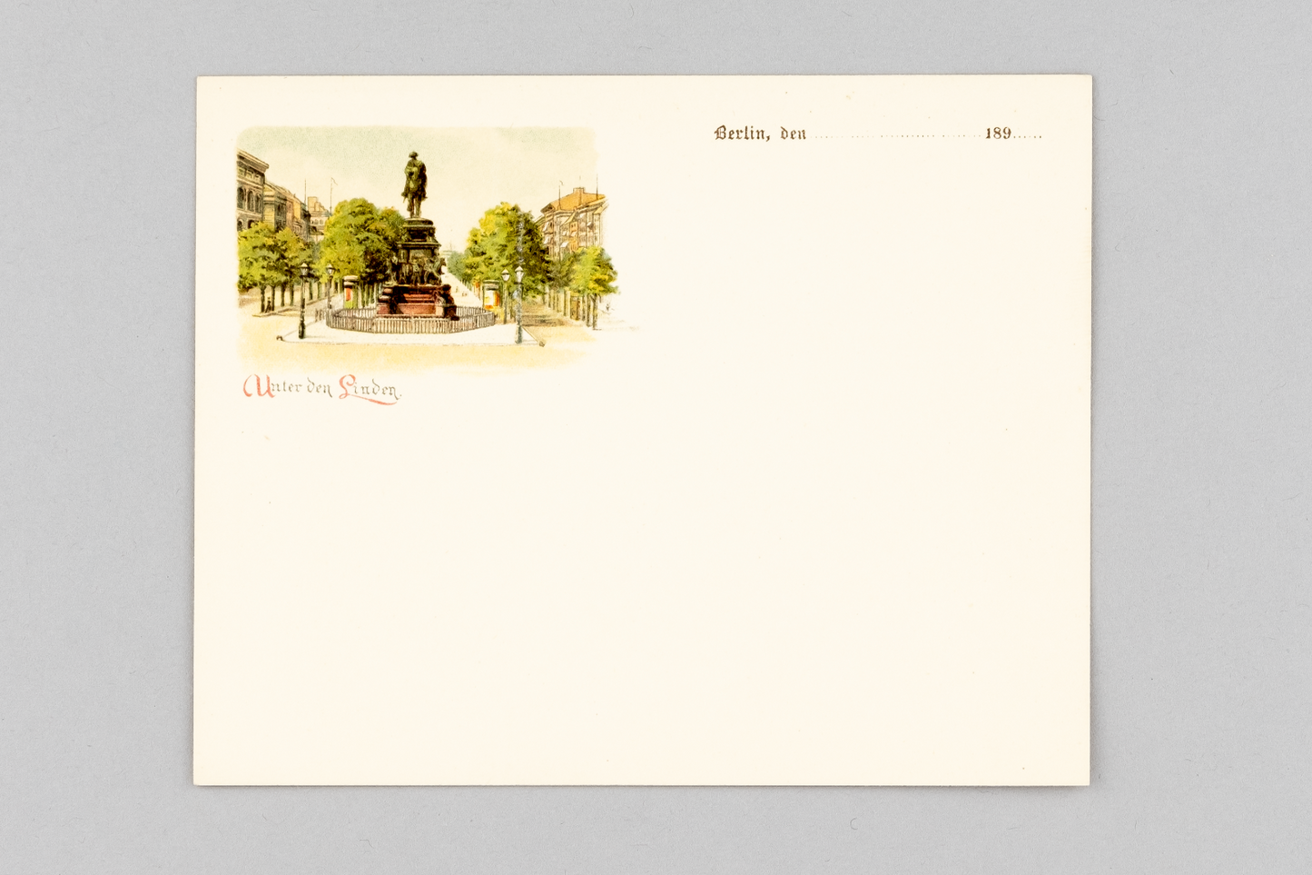 Ansichtskarte Gruss aus Berlin Unter den Linden um 19000