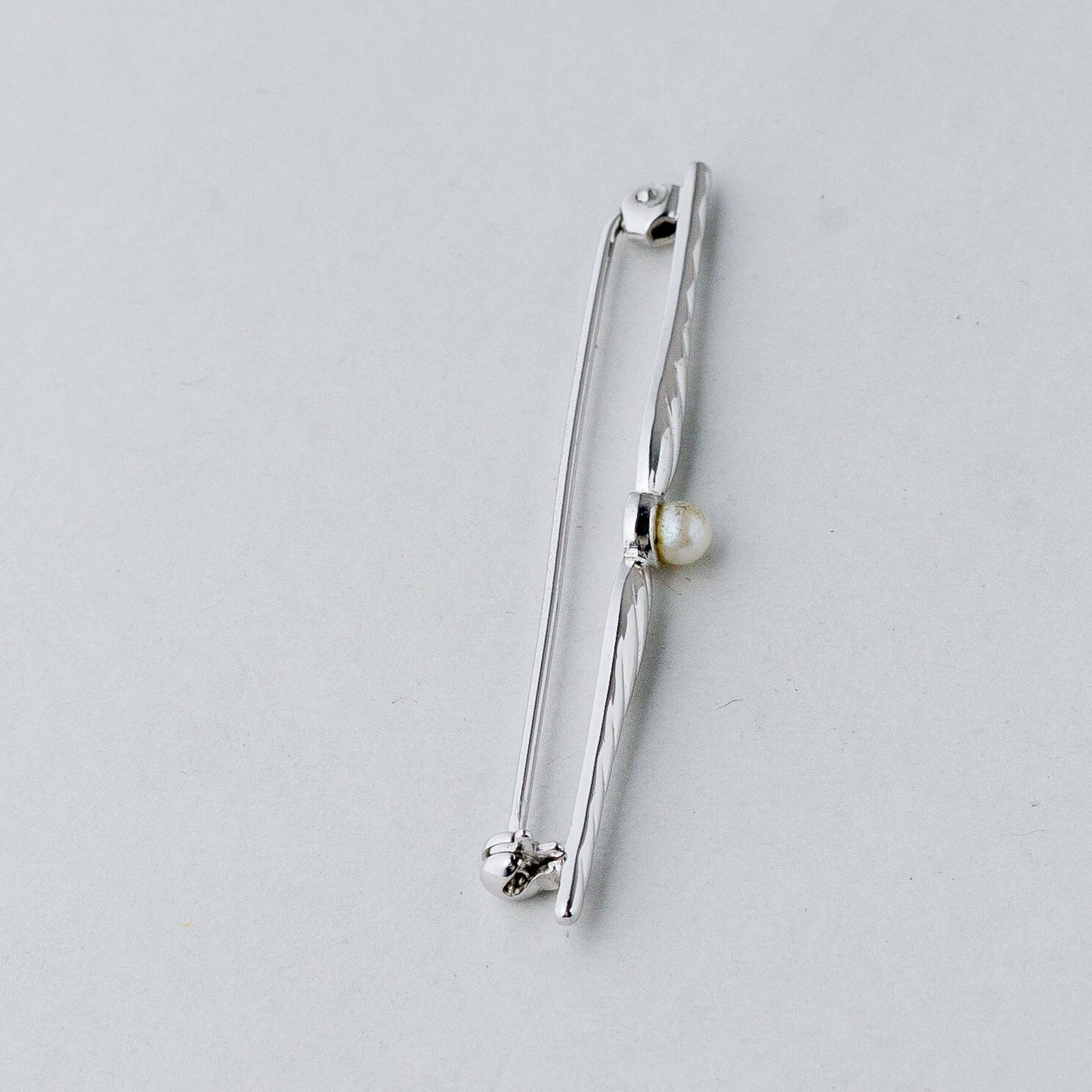 Silber Brosche Spange 835 Perle 2,79 g1