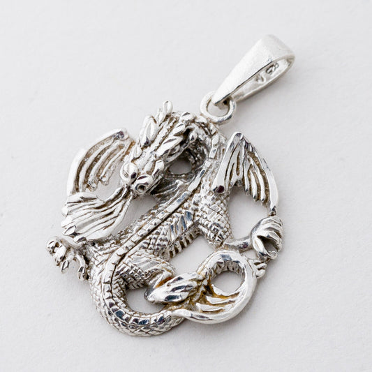 Anhänger Silber 925 Drache 3,7 cm 5,7 g0