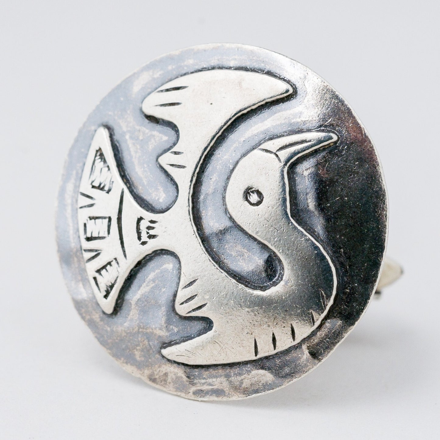 Silber Manschettenknöpfe 925 Vogel Peru 14,95 g1