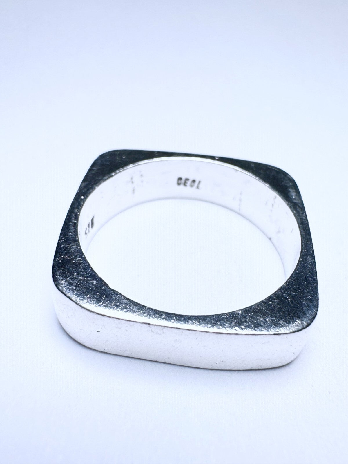 Ring 925er Silber Größe 59 mit runden Ecken 8,75g5