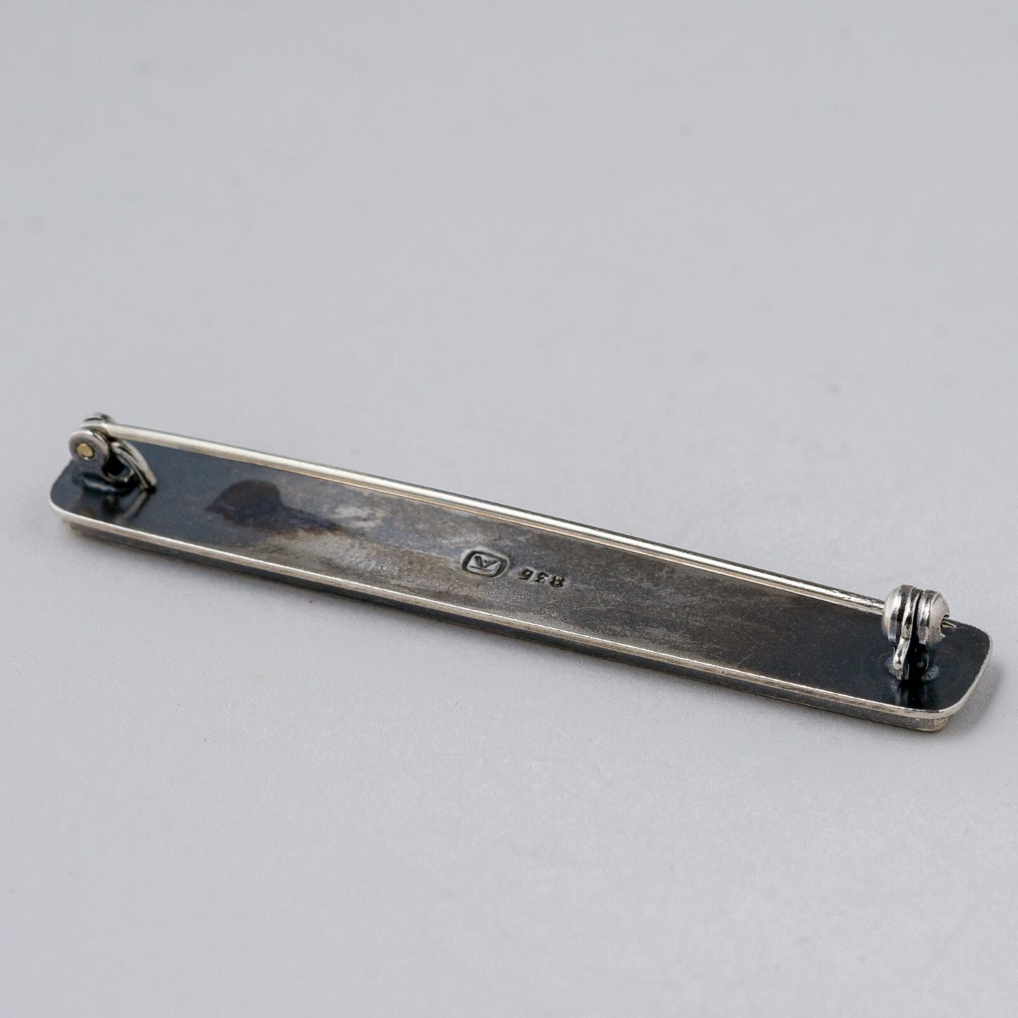 Silber Brosche 835 Perlmutt 8,2 g1