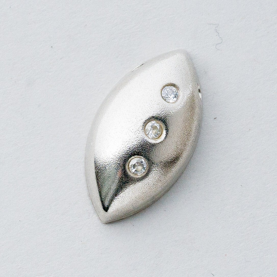 Silber Anhänger Kettenanhänger 925 Weiße Steine 1,98 g0