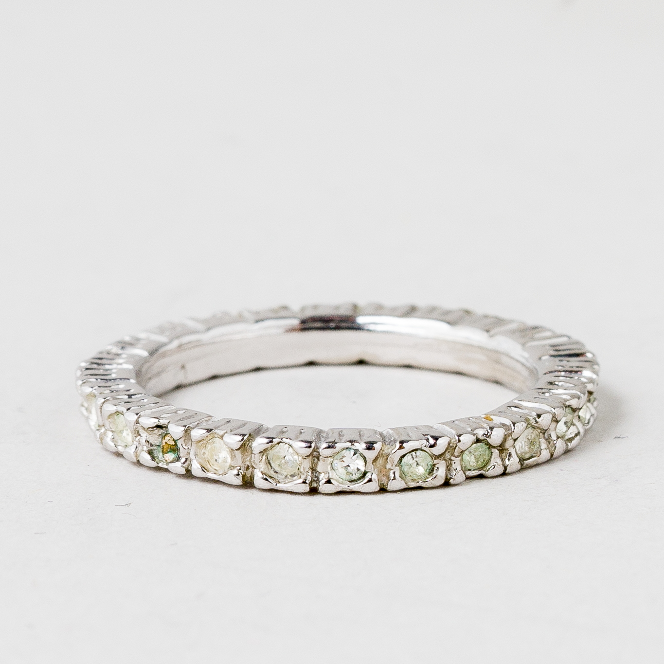 Ring Steinbesatz Silber 2,52 g Größe 52 (16,5 mm Ø)0