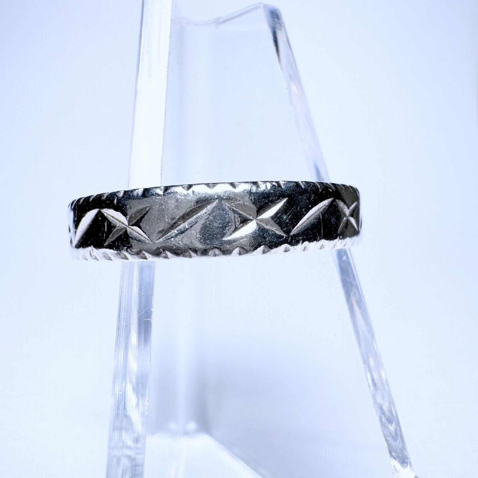 Ring 925er Silber Größe 58 mit Muster 2,11g5