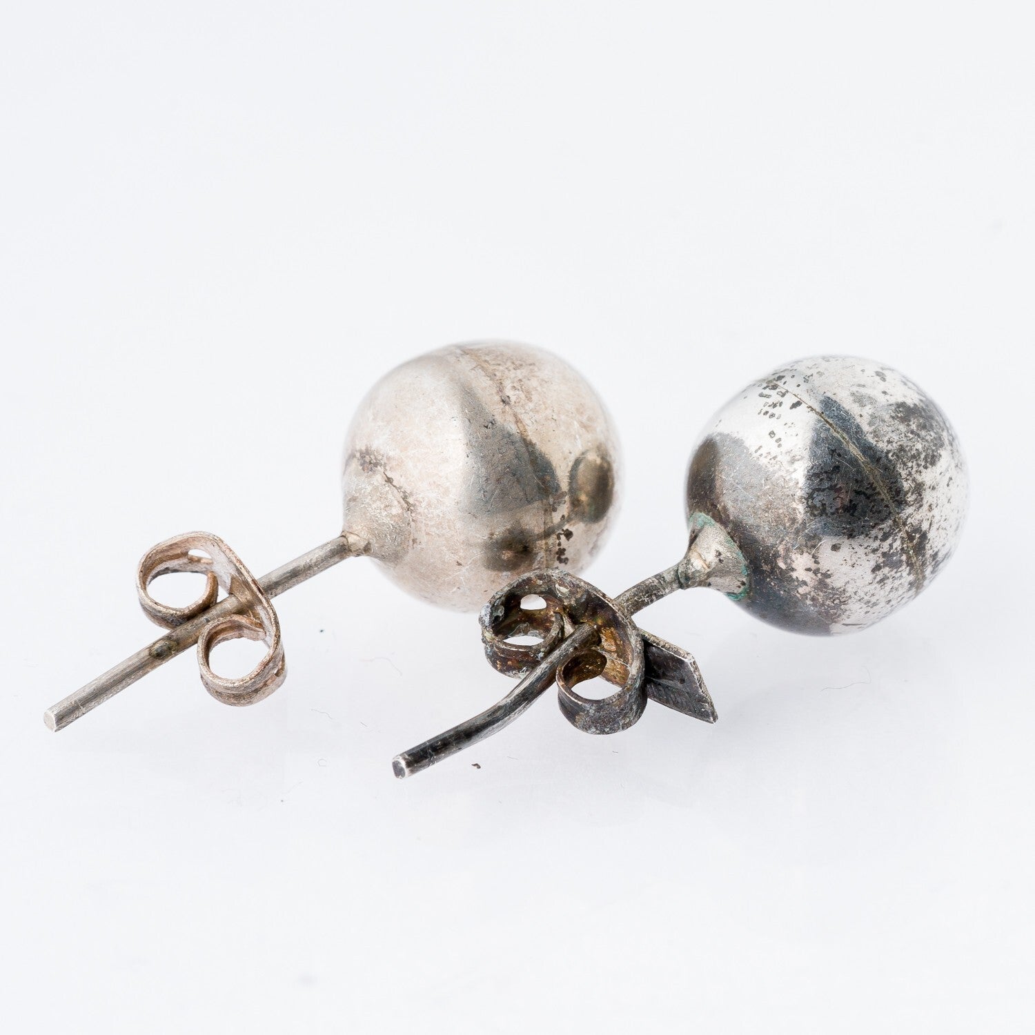 Ohrringe Ohrstecker Kugeln Silber 3,39 g3