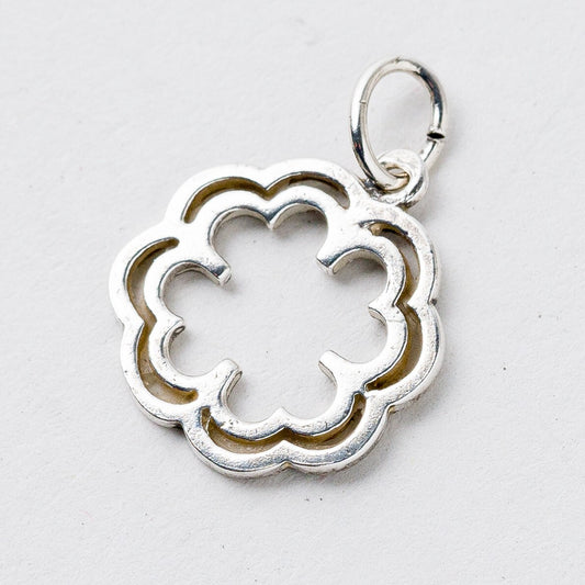 Anhänger 925 Silber Vierblättriges Kleeblatt 1,9 cm 0,88 g0