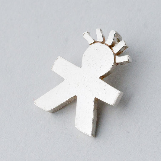 Silber Anhänger Kettenanhänger 925 Strichmännchen 2,19 g0