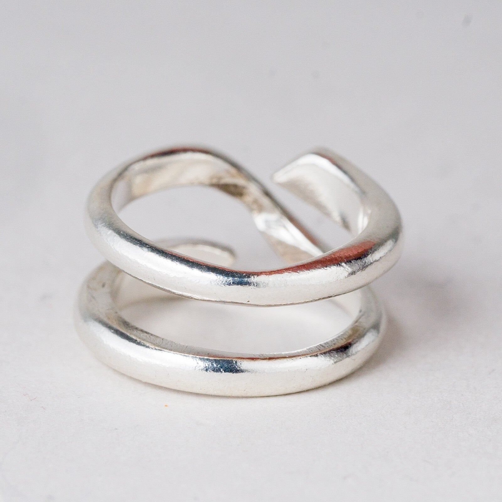 Silber Ring Größe flexibel ca. 57 8,6 g3