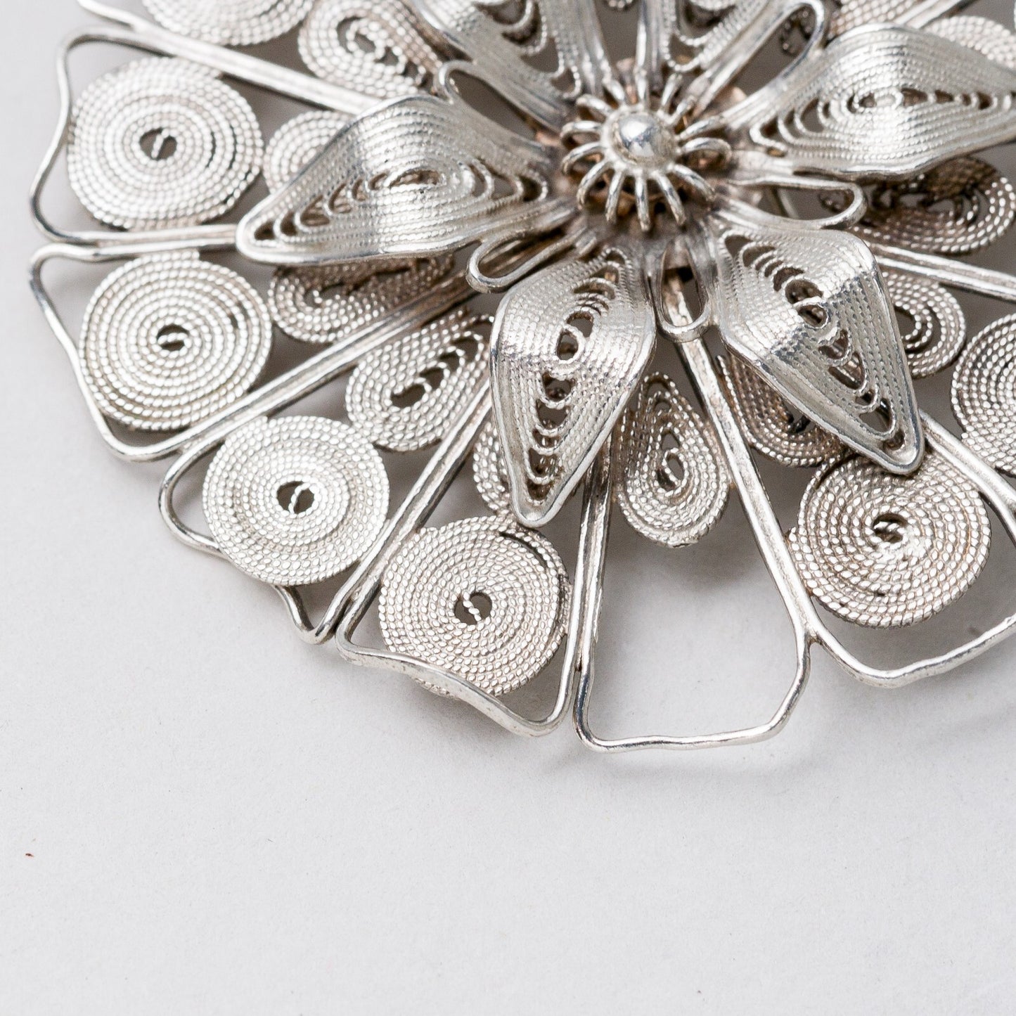 Brosche Silber filigran 4,3 cm 8,54 g2