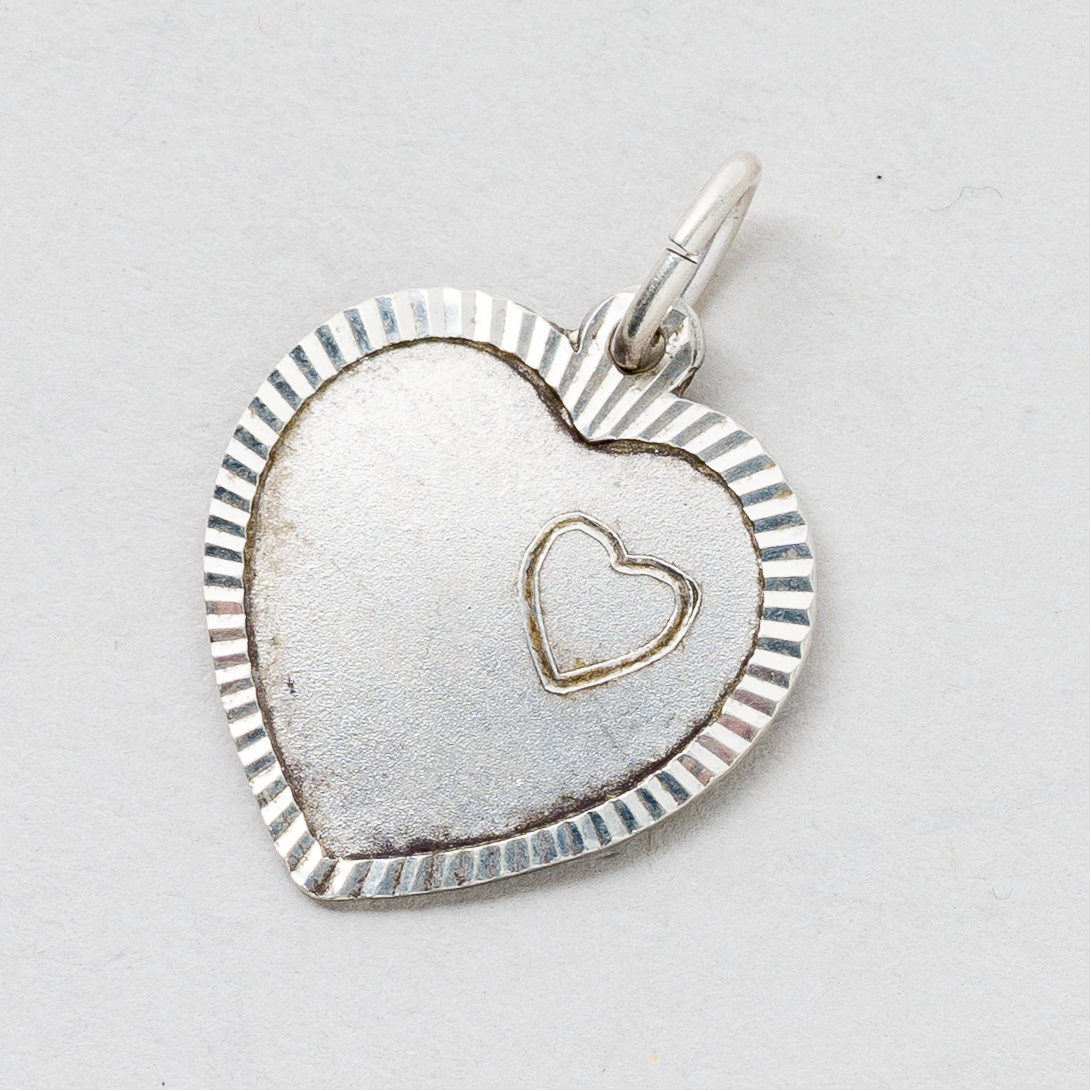 Anhänger Herz 925er Silber 1,86 g 2 cm0