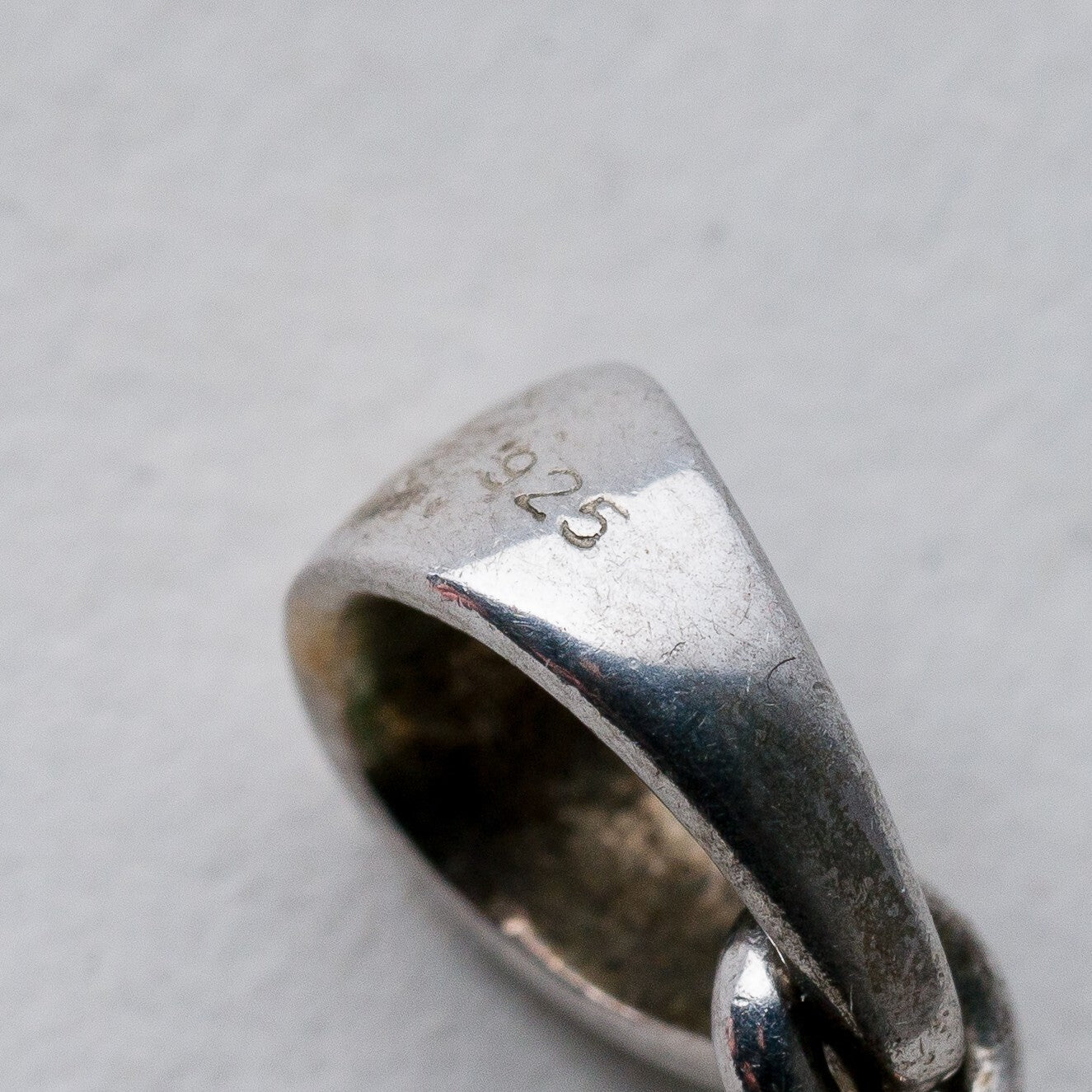 Anhänger Silber 925 Grüner Stein 4,5 cm 3,59 g2
