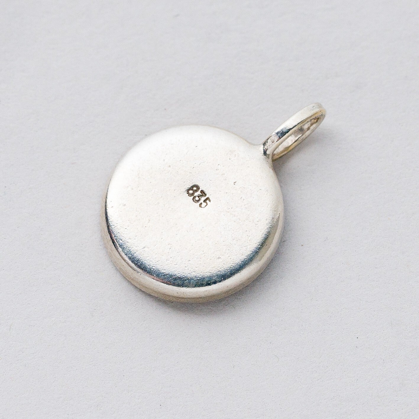 Anhänger 835 Silber Blauer Stein 1,8 cm 1,57 g4