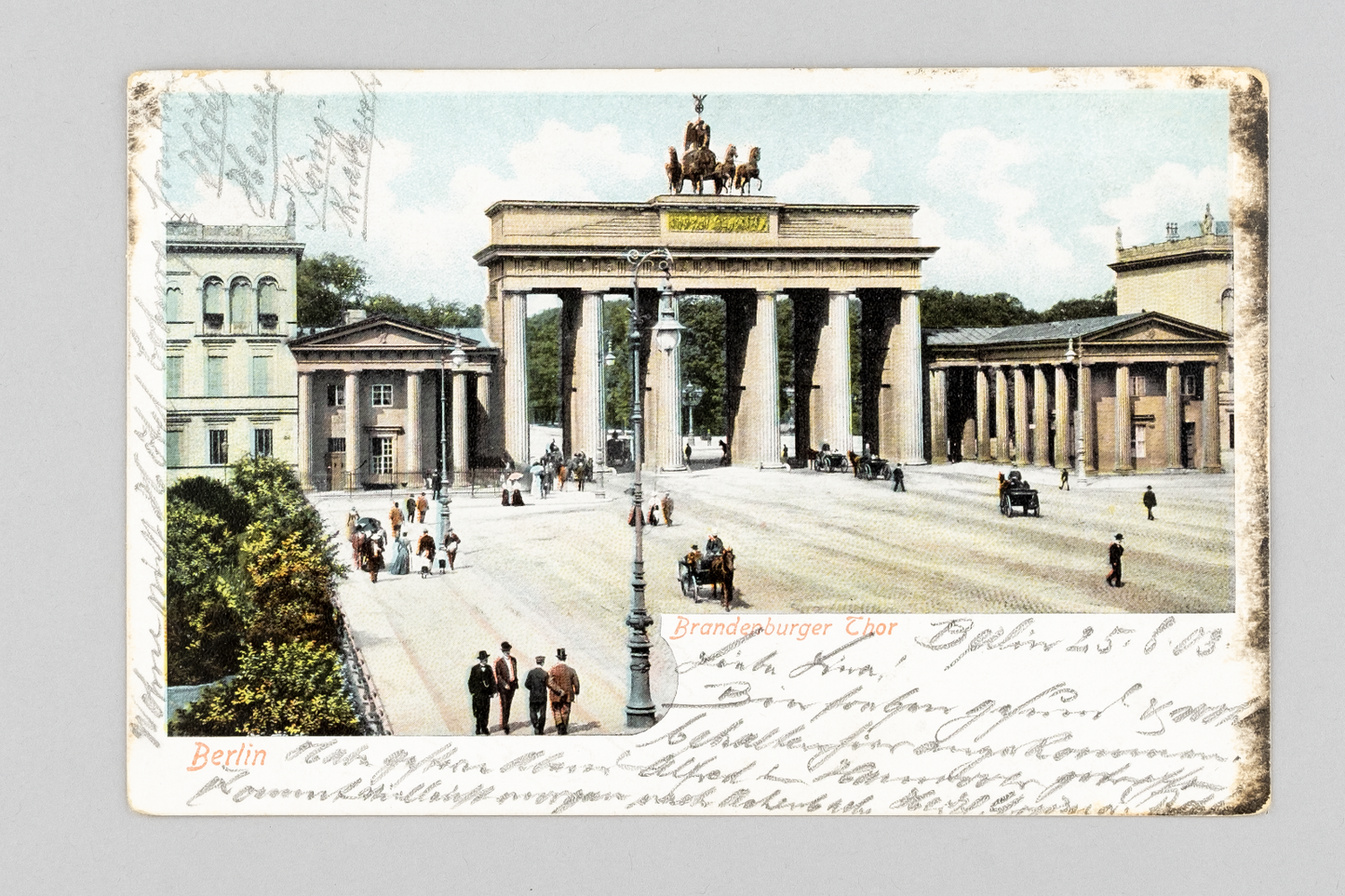Ansichtskarte Gruss aus Berlin Brandenburger Tor 19030
