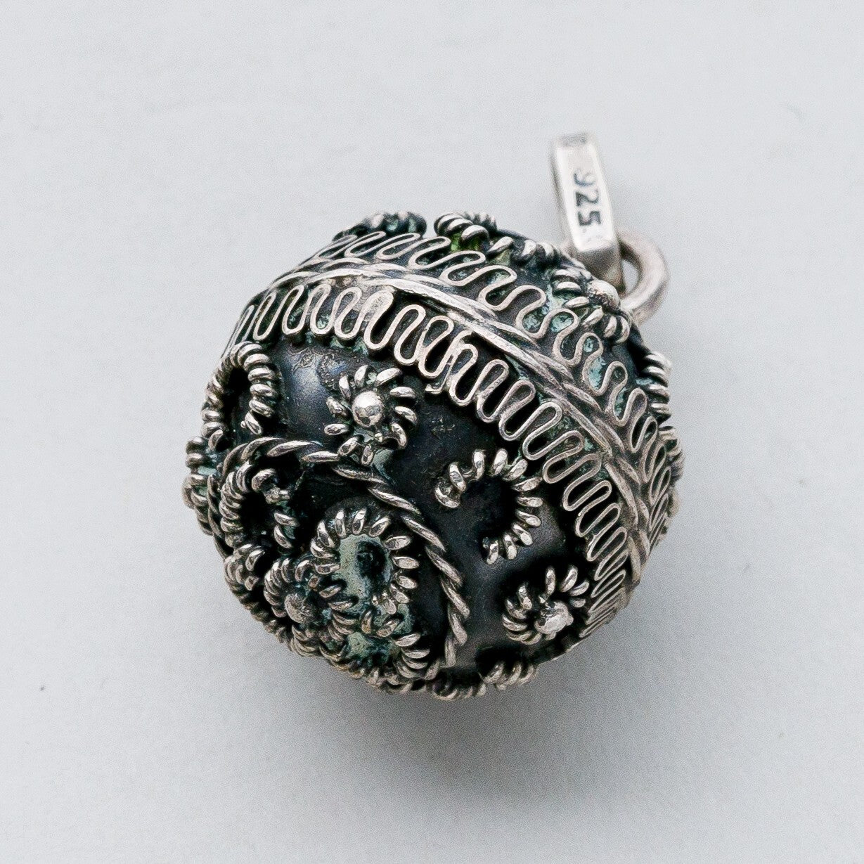 Silber Anhänger Kettenanhänger 925 Kugel 17,08 g0