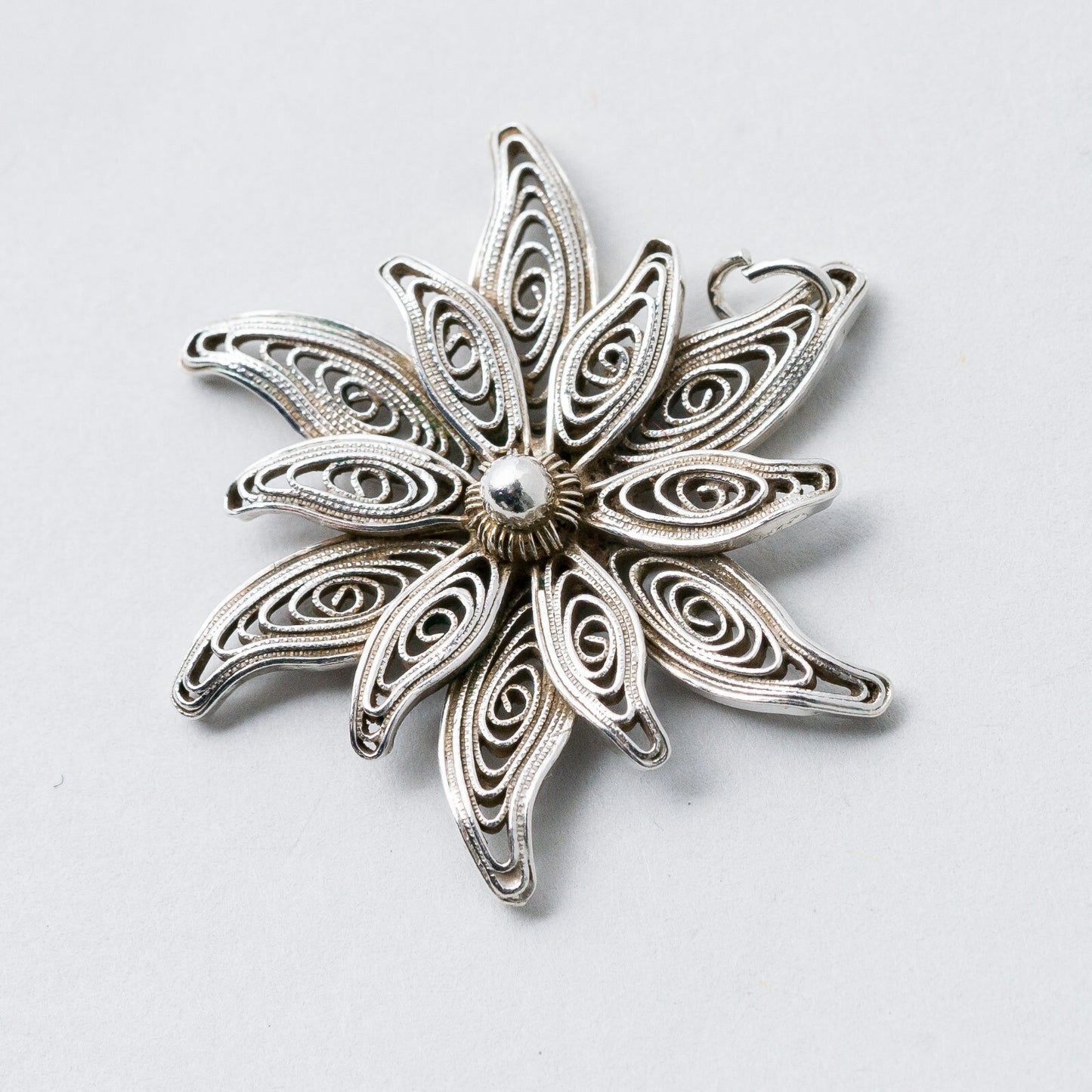 Anhänger Silber Edelweiß 3,3 cm 4,83 g0