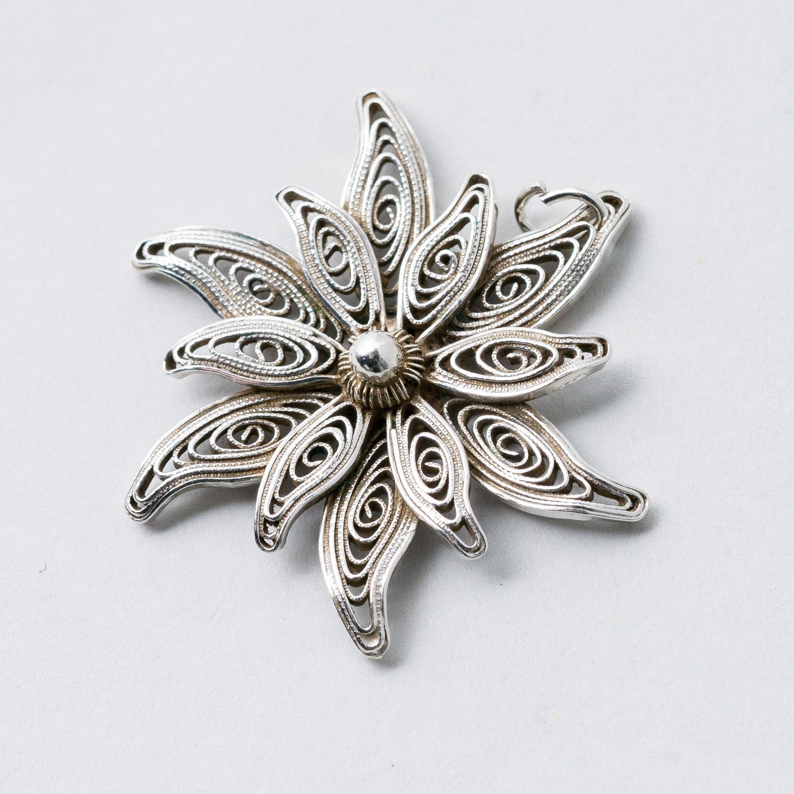 Anhänger Silber Edelweiß 3,3 cm 4,83 g0