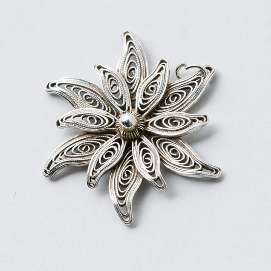 Anhänger Silber Edelweiß 3,3 cm 4,83 g0