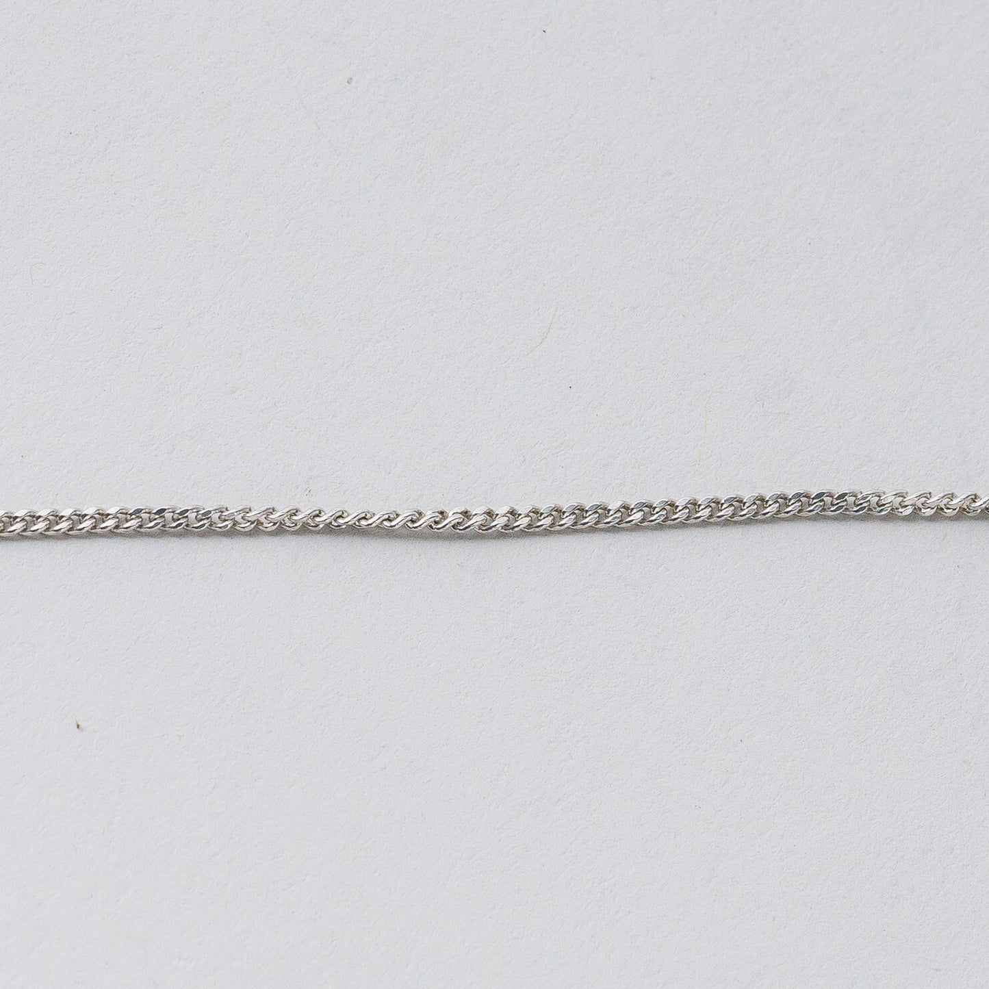Silber Panzerkette 45 cm 835 Schwarzer Stein 5,78 g4