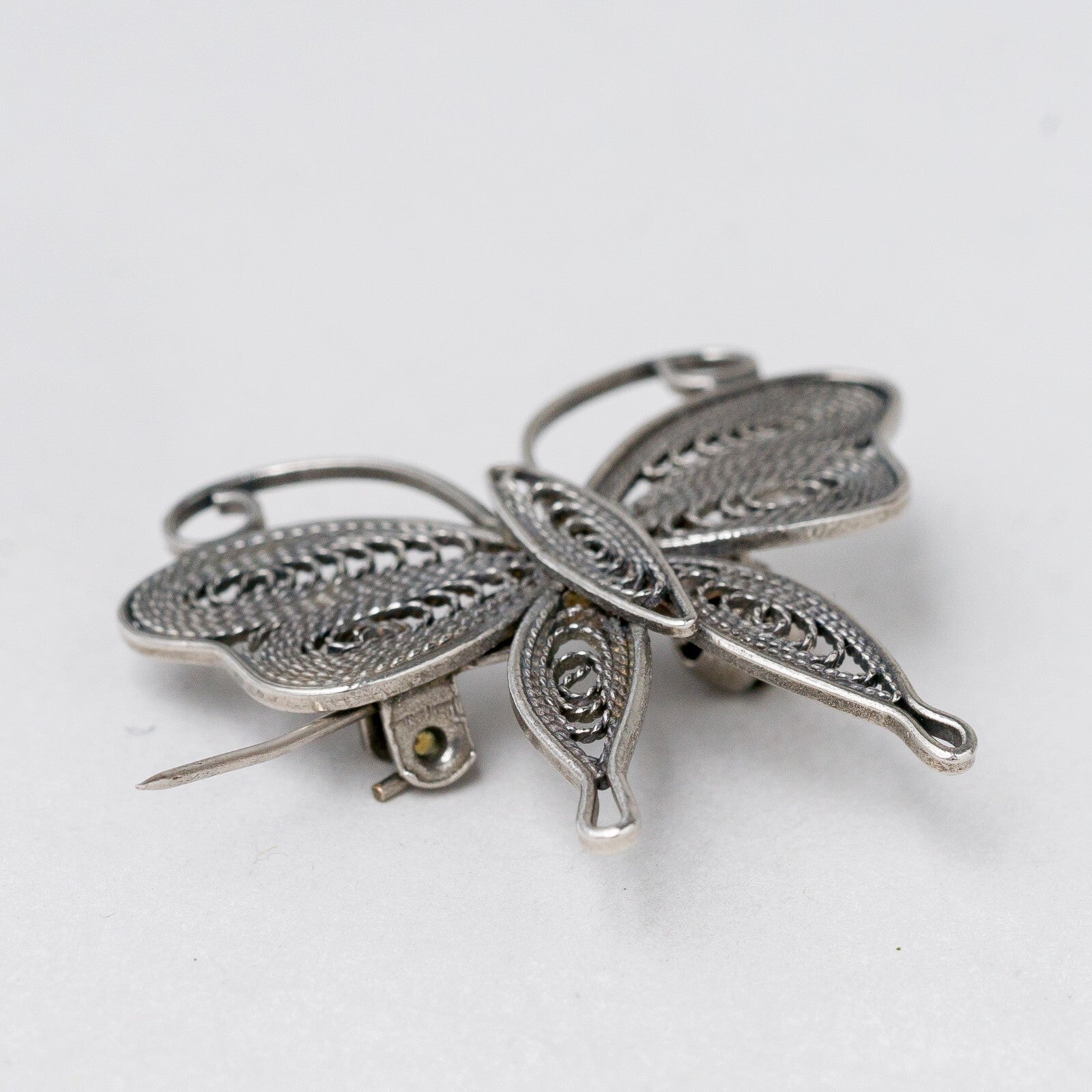 Brosche Silber Schmetterling filigran 3,2 cm 3,33 g6