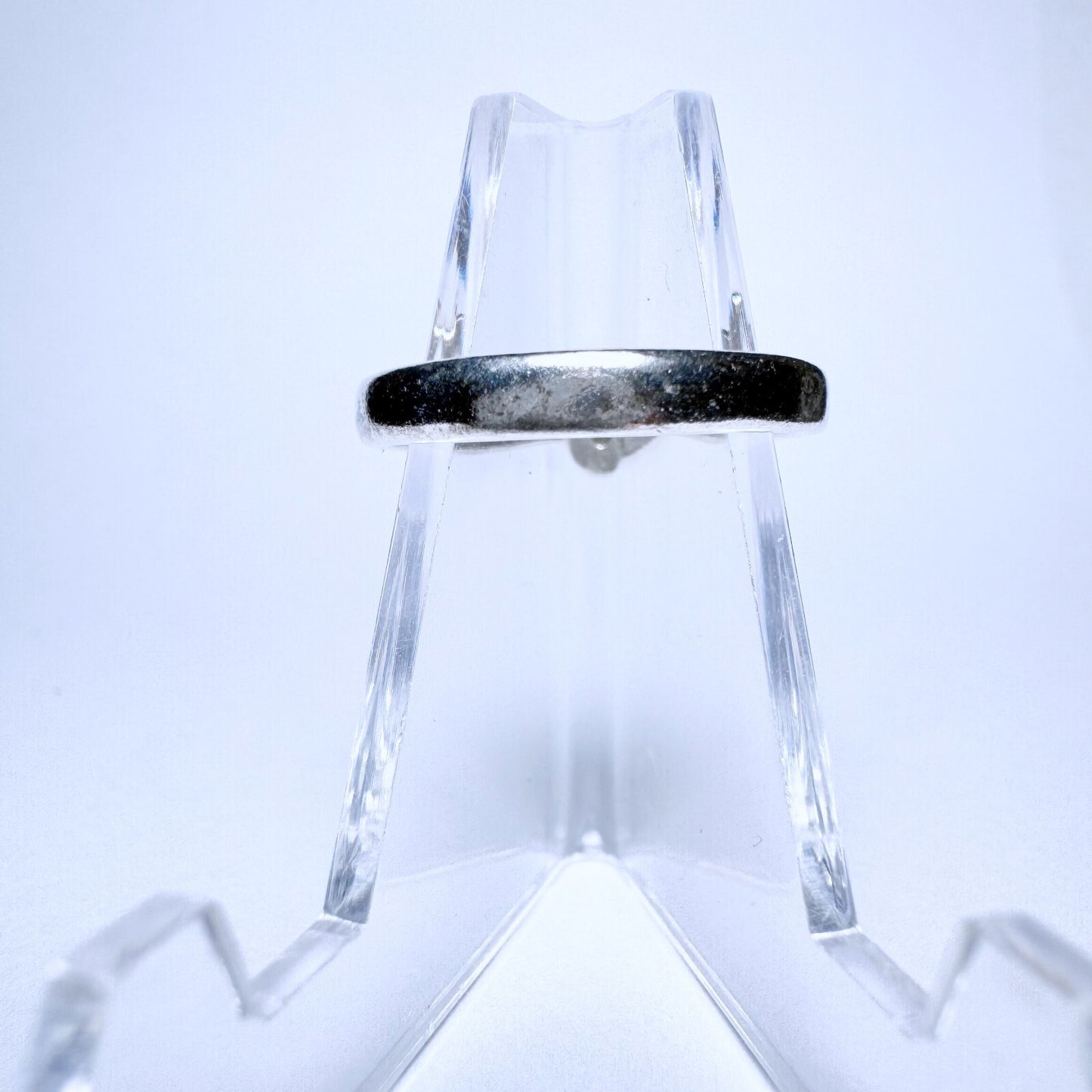 Ring 925er Silber Größe 54 mit rotem Stein 2,40g3