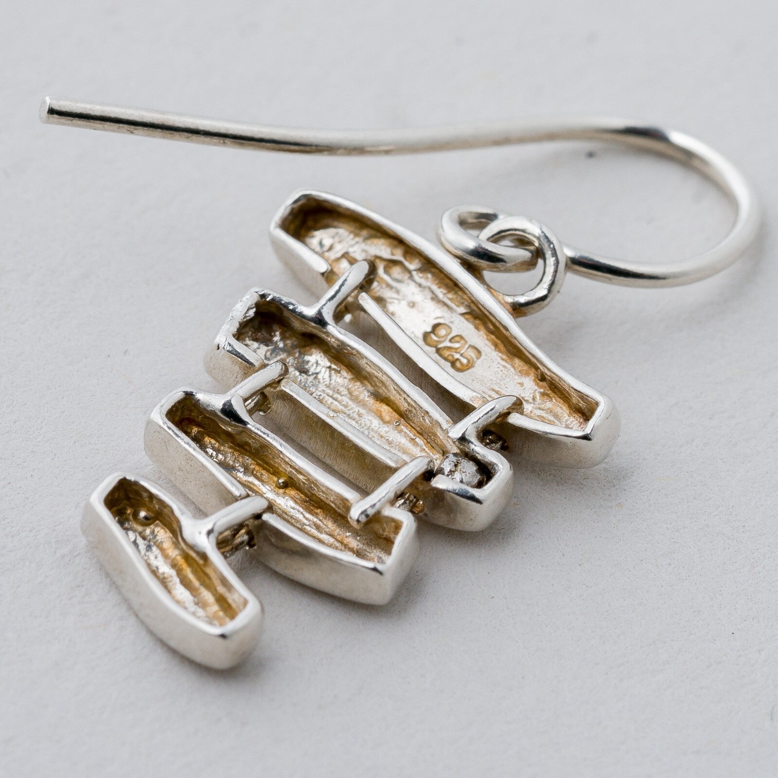 Silber Ohrringe Hängeohrring 925 3,57 g3