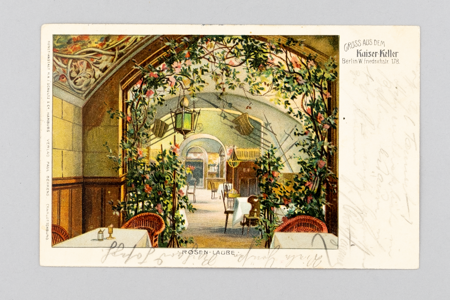 Ansichtskarte Gruss aus dem Kaiser Keller Berlin Friedrichstraße 19100