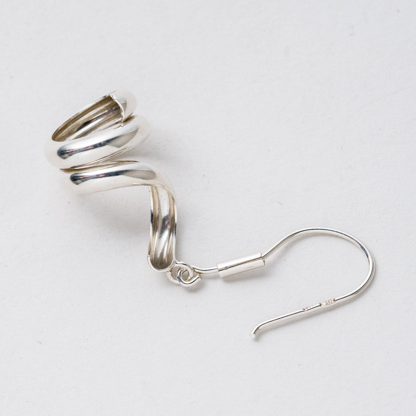 Einzelner Ohrring Hängeohrring 925 Silber 2,45 g5