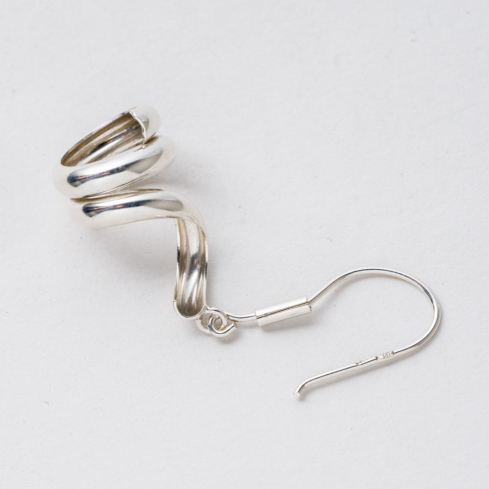 Einzelner Ohrring Hängeohrring 925 Silber 2,45 g5