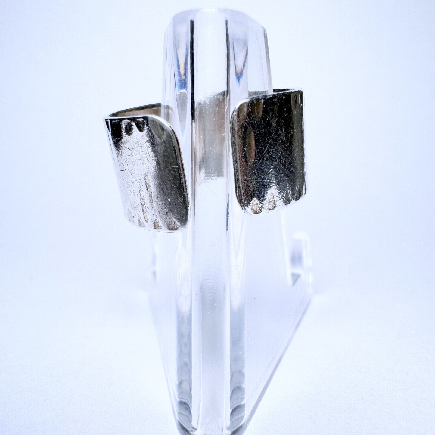 Ring 835er Silber Größe 55 mit Hammerschlag Dekor 3,11g3