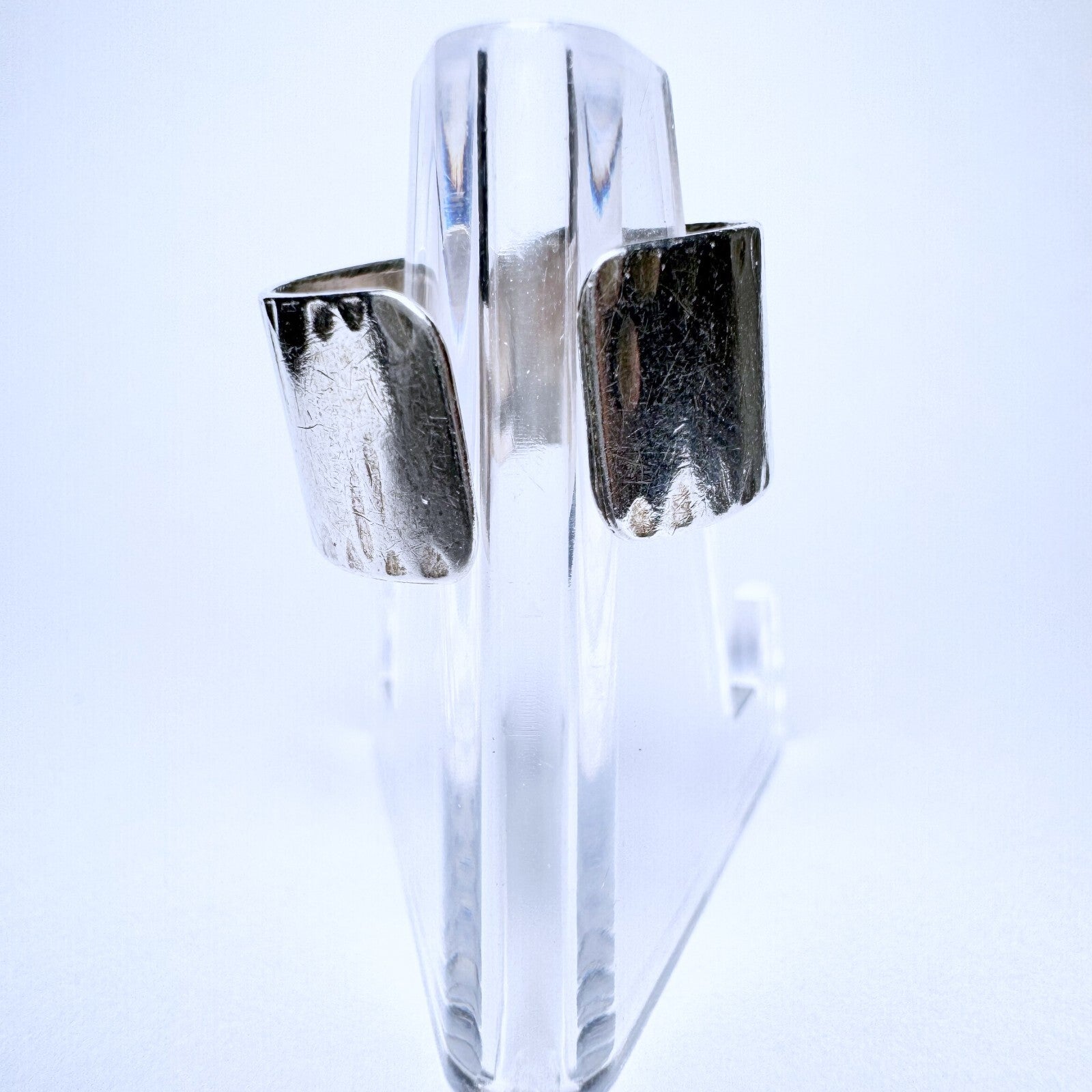 Ring 835er Silber Größe 55 mit Hammerschlag Dekor 3,11g3