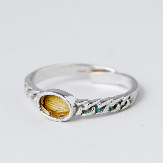 Ring ohne Stein Stein 2,12 g 835er Silber flexible Größe0