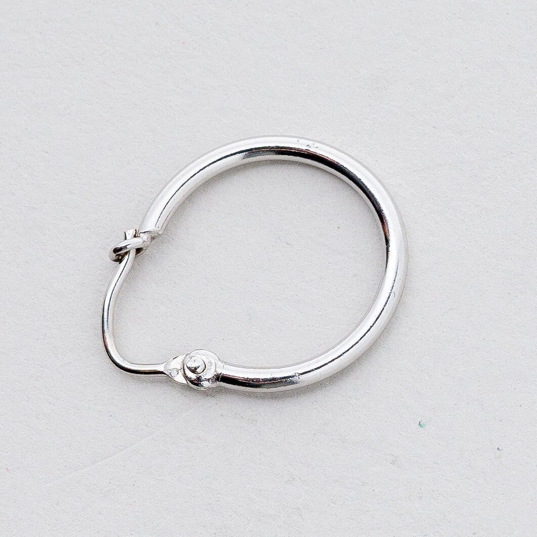 Einzelner Ohrring Creole 835 Silber 0,79 g2